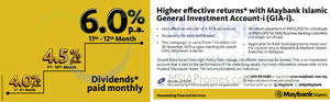 Featured image for Maybank 6.0% p.a. Islamic General Investment Account-i 21 Oct – 30 Nov 2015