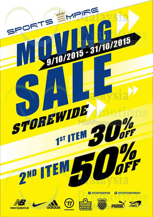 Featured image for (EXPIRED) Sports Empire Moving Out Sale @ Aeon Ipoh Station 18 9 – 31 Oct 2015