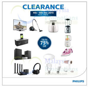 Featured image for (EXPIRED) Philips Home Living Warehouse Sale 4 – 6 Dec 2015