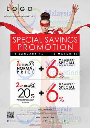 Featured image for (EXPIRED) LOGO Fashion Lounge & Gallery Special Savings Promotion 11 Jan – 18 Mar 2016