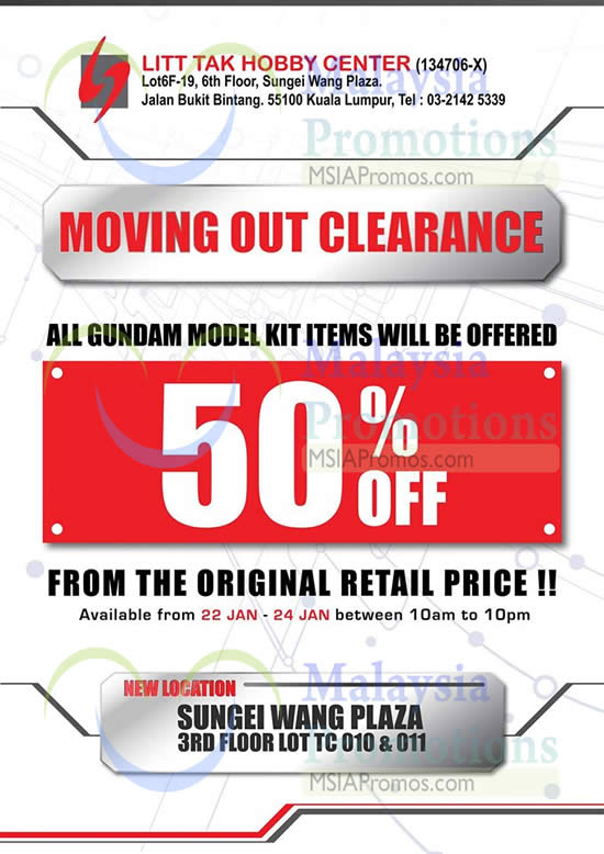 Featured image for Litt Tak Branded Toys Warehouse Clearance @ Sungei Wang Plaza 22 - 24 Jan 2016