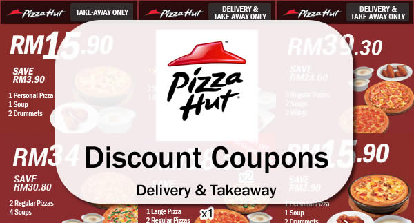 Pizza Hut Delivery Discount Coupons 5 - 30 Apr 2016