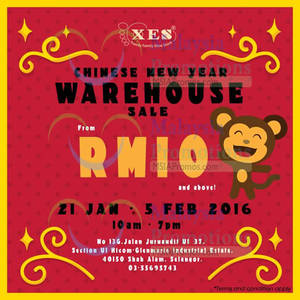 Featured image for (EXPIRED) XES Shoes CNY Warehouse Sale @ Glenmarie 21 Jan – 5 Feb 2016