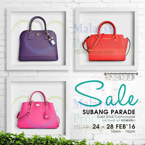 Featured image for (EXPIRED) Celebrity Wearhouz Designer Handbags Sale @ Subang Parade 24 – 28 Feb 2016