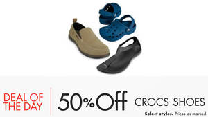 Featured image for Crocs 50% Off Selected Shoes 24hr Promo 25 – 26 Feb 2016