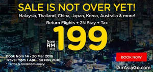 Featured image for (EXPIRED) Air Asia Go fr RM199/pax (2N Stay + Return Flights + Taxes) Promo 14 – 20 Mar 2016