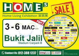 Featured image for (EXPIRED) Home Living Exhibition @ Bukit Jalil Stadium 3 – 6 Mar 2016