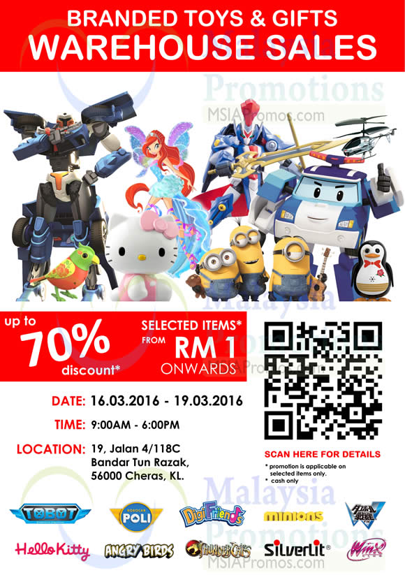 RB Zicon Branded Toy & Gifts Warehouse Sales @ Cheras 16 