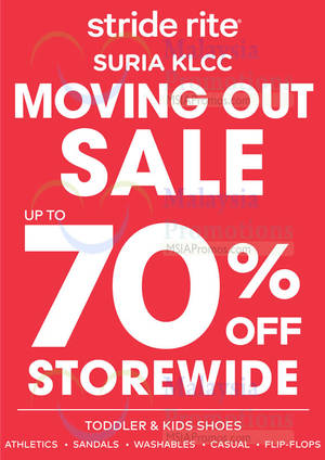 Featured image for (EXPIRED) Stride Rite Moving Out Clearance Sale @ Suria KLCC 4 Mar – 2 Apr 2016