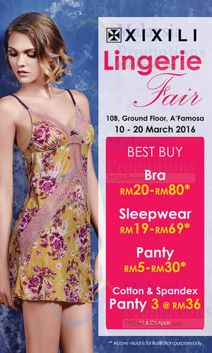 Featured image for (EXPIRED) XIXILI Lingerie Fair @ A Famosa 10 – 20 Mar 2016