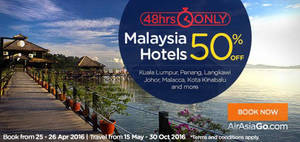 Featured image for (EXPIRED) Air Asia Go 50% Off Malaysia Hotels 48hr Promo from 25 – 26 Apr 2016