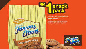 Featured image for (EXPIRED) Famous Amos RM1 Snack Pack Promo from 28 Apr – 2 May 2016