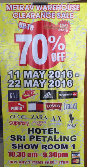 Featured image for (EXPIRED) Jetz FFL Clearance Sale at Sri Petaling Hotel from 11 – 22 May 2016