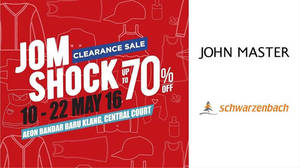 Featured image for (EXPIRED) Jom Shock Clearance Sale at AEON Bandar Baru Klang from 10 – 22 May 2016