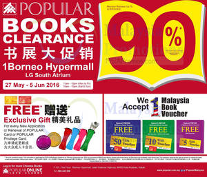 Featured image for (EXPIRED) Popular Books Clearance at 1Borneo Hypermall from 27 May – 5 Jun 2016