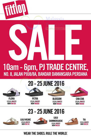 Featured image for (EXPIRED) FitFlop Sale at PJ Trade Centre from 20 – 25 Jun 2016