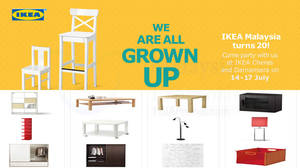 Featured image for IKEA: 20th Anniversary Deals on over 40 Products from 14 – 17 Jul 2016