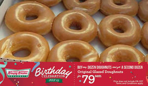 Featured image for Krispy Kreme: 12 Original Glazed Dougnuts for 79sen 1-Day Promo on 13 Jul 2016