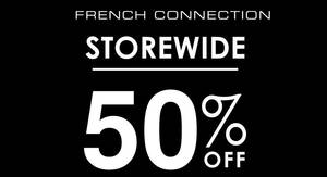 Featured image for French Connection: 50% Off Storewide at Parkson Pavilion & Parkson Gurney Plaza from 23 – 31 Jul 2016