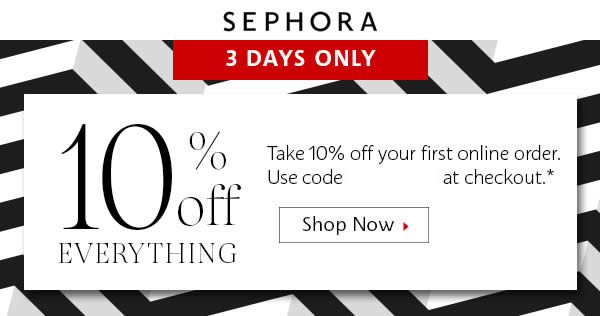 Sephora: 10% Off Storewide (NO Min Spend) Coupon Code for New