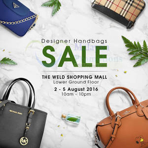 Featured image for (EXPIRED) Celebrity Wearhouz: Designer Bags Sale at The Weld from 2 – 5 Aug 2016