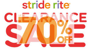 Featured image for Stride Rite: Clearance Sale at Great Eastern Mall from 3 – 14 Aug 2016