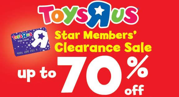 Featured image for Toys "R" Us Clearance Sale - Up to 70% Off at The Summit from 30 Mar - 3 Apr 2017