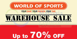 Featured image for (EXPIRED) World Of Sports: Warehouse Sale at Hotel Sri Petaling from 12 – 21 Aug 2016