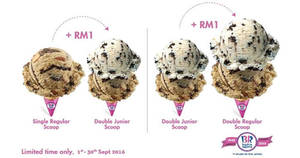 Featured image for (EXPIRED) Baskin-Robbins: RM1 Extra Scoops from 1 – 30 Sep 2016