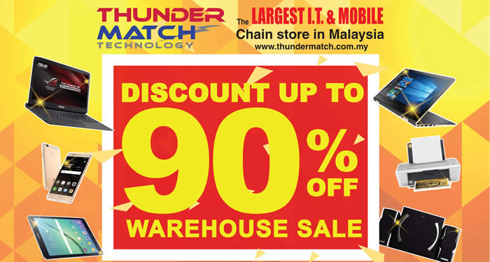 Featured image for Thunder Match Technology: Warehouse Sale at Imago Mall, Sabah from 1 - 4 Dec 2016