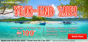 Featured image for (EXPIRED) Air Asia Go: Fr RM199/pax (Hotel + 2N Stay + Tax) Packages Promo from 10 – 16 Oct 2016