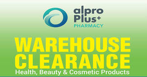 Featured image for (EXPIRED) Alpro Plus Pharmacy Warehouse Clearance w/ Up to 80% Off at Jaya 33 from 3 – 6 Nov 2016