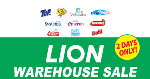 Featured image for LION (Fresh & White, Systema, Top, etc) Warehouse Sale at Kuala Lumpur from 2 – 3 Dec 2016