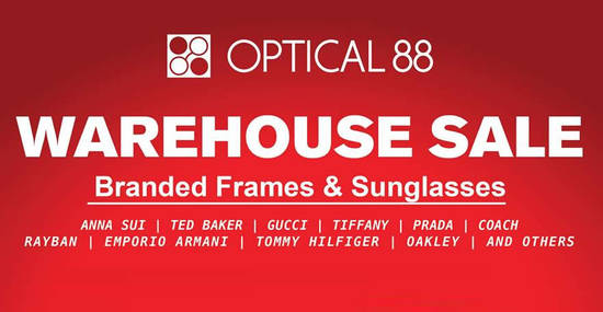 Featured image for Optical 88's warehouse features discounts of up to 60% off at Puchong from 24 - 27 Nov 2016