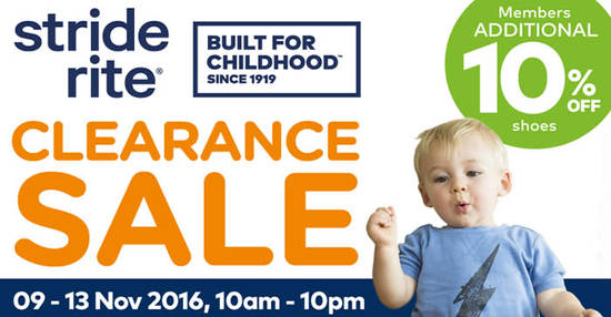 Featured image for Stride Rite Atrium Clearance Sale at Hartamas Shopping Centre from 9 - 13 Nov 2016