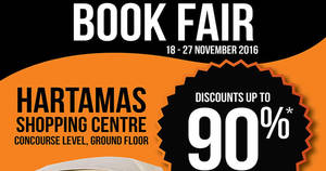 Featured image for Times Bookstores: Book Fair at Hartamas Shopping Centre from 18 – 27 Nov 2016