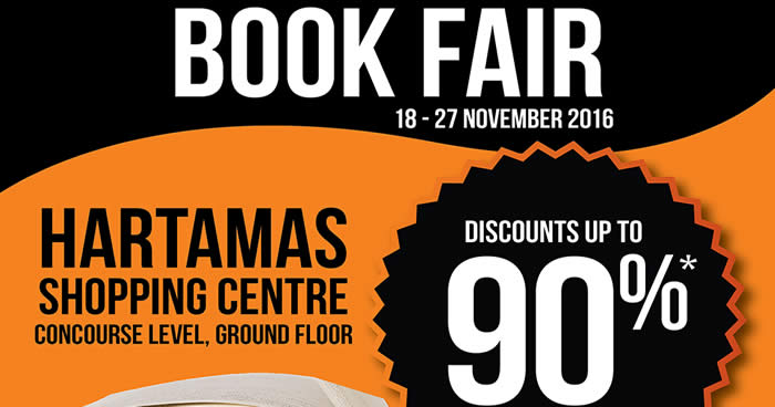 Featured image for Times Bookstores: Book Fair at Hartamas Shopping Centre from 18 - 27 Nov 2016