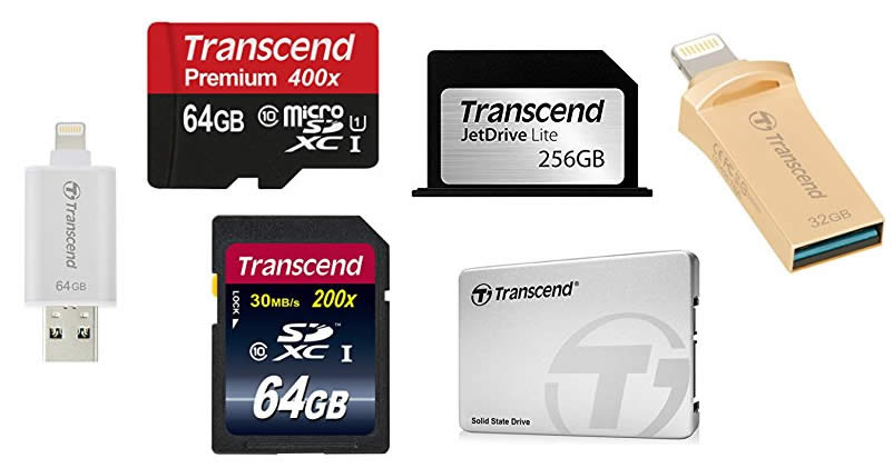 Featured image for Save on selected Transcend memory cards, flash drives, SSD & more with Amazon's 24hr deal from 29 - 30 Dec 2016
