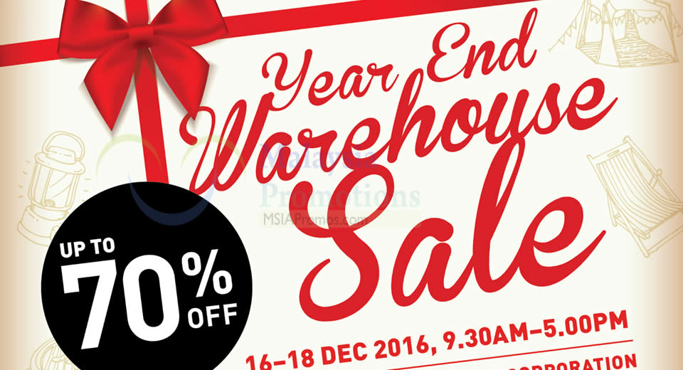 Featured image for Coleman's warehouse sale offers up to 70% off at Shah Alam from 16 - 18 Dec 2016