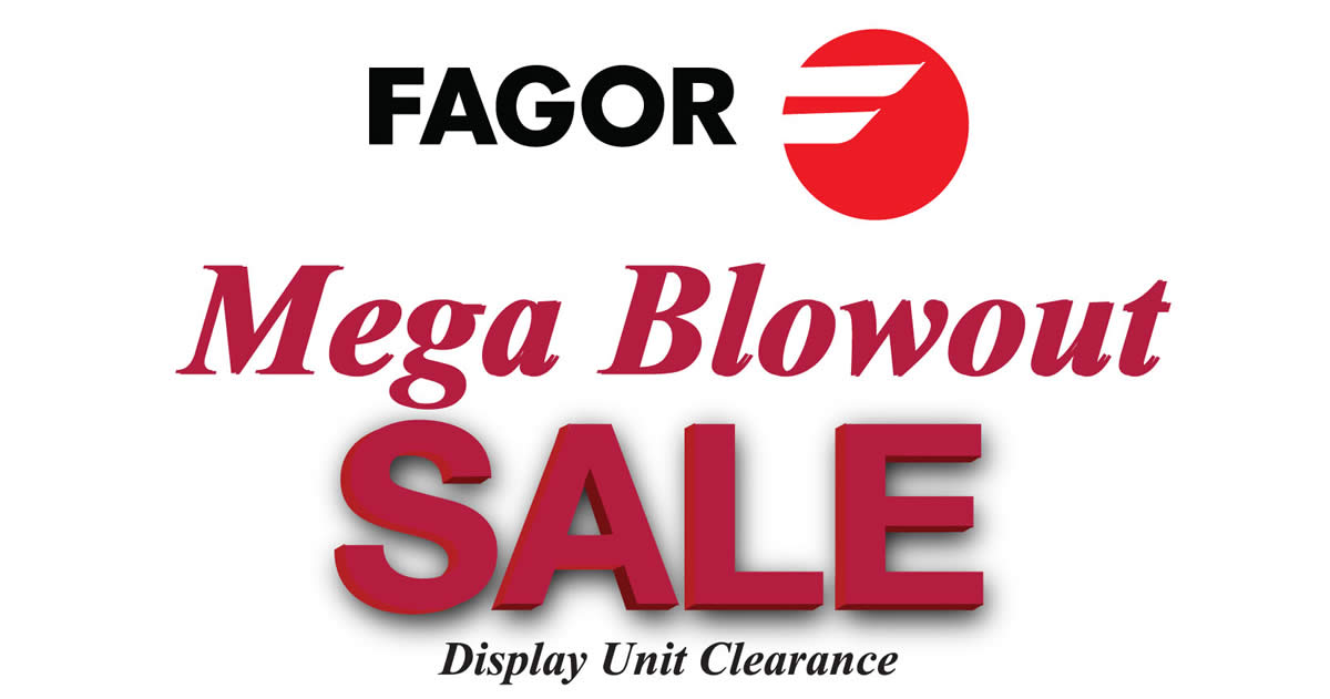 Featured image for Fagor home appliances warehouse sale at Shah Alam from 30 - 31 Dec 2016