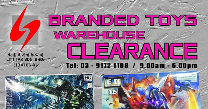 Featured image for Litt Tak branded toys warehouse clearance at Kuala Lumpur from 8 - 11 Dec 2016