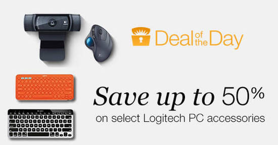 Featured image for Logitech PC accessories are going at up to 50% off for 24hr only at Amazon.com from 15 - 16 Dec 2016