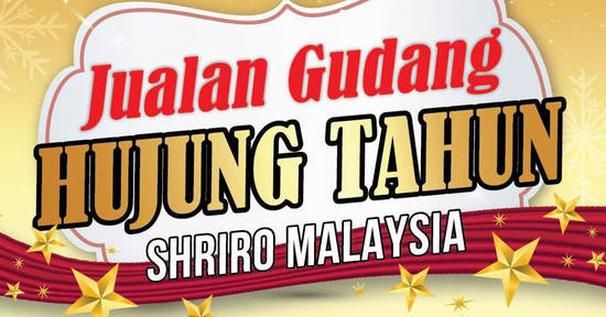 Featured image for Shriro warehouse sale at Petaling Jaya from 16 - 17 Dec 2016