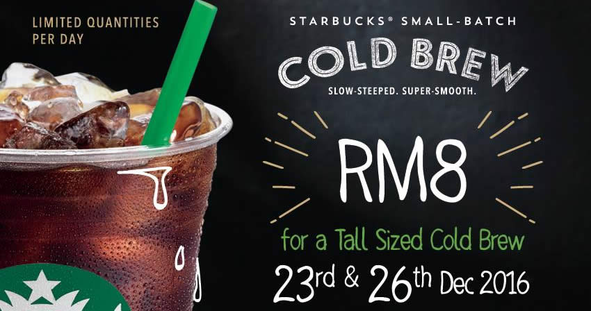 Featured image for Starbucks RM8 delicious cold brew on 26 Dec 2016