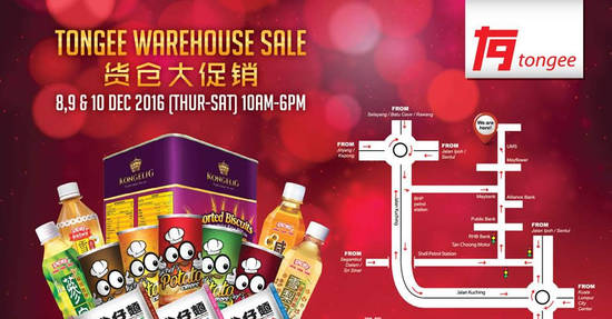 Featured image for Tongee warehouse sale at Kuala Lumpur from 8 - 10 Dec 2016