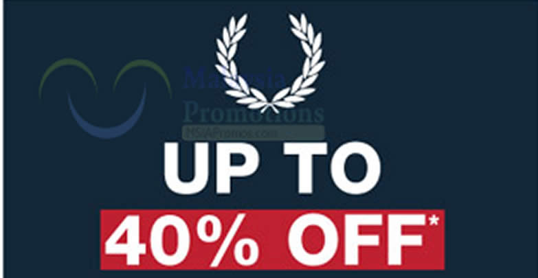 Featured image for Fred Perry up to 40% off clearance at The Gardens from 14 - 31 Jan 2017