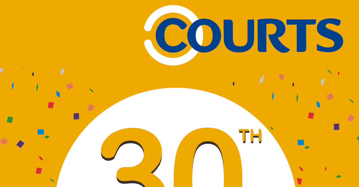 Featured image for Courts offers up to 90% off in these 30th anniversary sale offers valid from 3 - 5 Mar 2017
