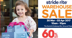 Featured image for (EXPIRED) Stride Rite Warehouse SALE at Summit Subang USJ from 30 Mar – 3 Apr 2017