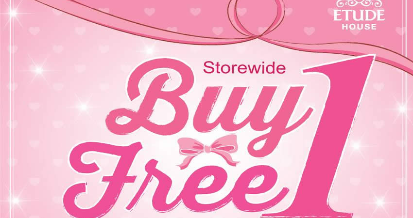 Featured image for Etude House Buy 1 FREE 1 Storewide from 1 - 30 Apr 2017