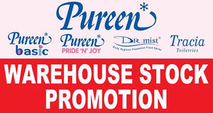 Featured image for Pureen: March 2019 warehouse stock clearance SALE happening from 23 – 24 Mar 2019